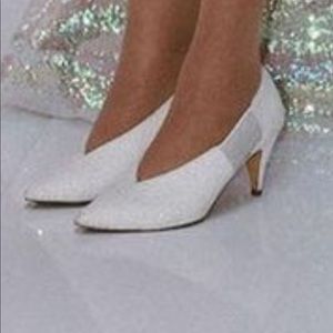 Free People Florence White Pointed Toe Pumps